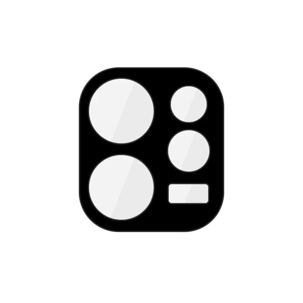 For Oppo Reno15 5G (China) Tempered Glass Lens Protector Black Silk Printing Camera Lens Film - 2
