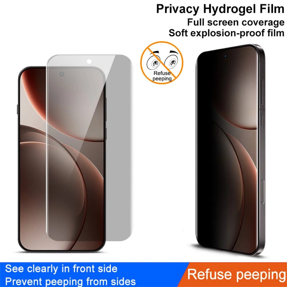 IMAK Privacy Hydrogel Film III for Oppo K15 Pro+ 5G / Find X9 Pro 5G Anti-Spy Soft TPU Full Screen Protector (Fingerprint Unlock) - 5