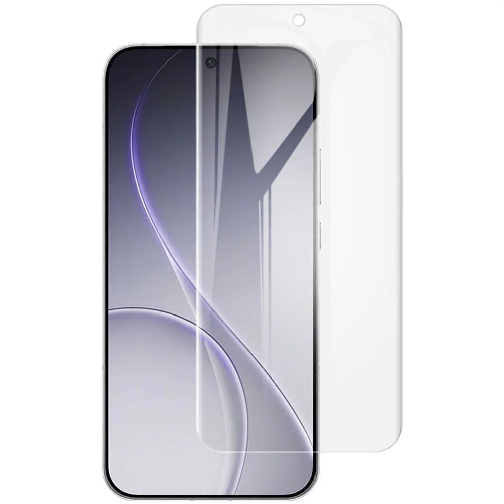 IMAK Hydrogel Film 4th For Oppo Reno15 Pro Max 5G (Global) / Reno15 Pro 5G (China) Full Screen Protector Ultra Clear Full Glue Soft TPU Film (Fingerprint Unlock) - Transparent - 2