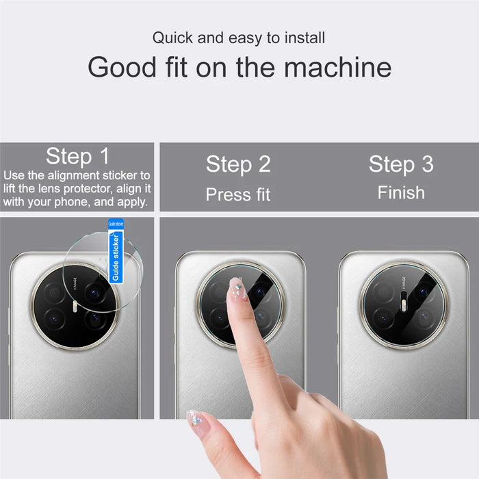IMAK For Huawei Mate 70 Air Full Coverage Camera Lens Protector Slim Tempered Glass Lens Film - 6