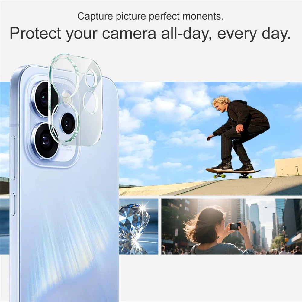 IMAK For Oppo Reno15 Pro 5G (Global) / Reno15 5G (China) Tempered Glass Full Cover Camera Lens Protector + Acrylic Lens Cap - 4