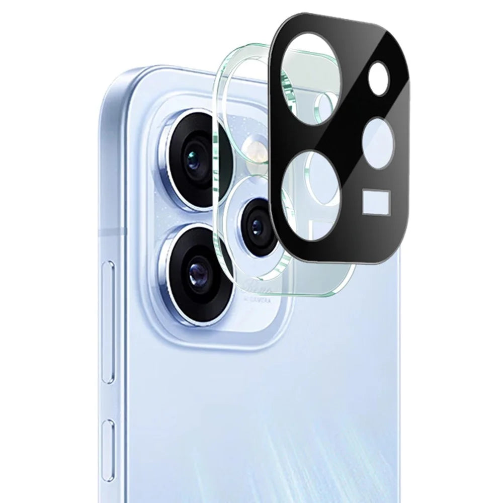 IMAK For Oppo Reno15 Pro 5G (Global) / Reno15 5G (China) Tempered Glass Full Cover Lens Film + Acrylic Cap (Black Version) - 1