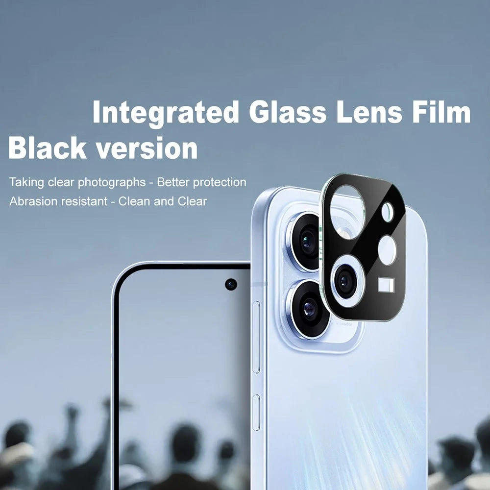 IMAK For Oppo Reno15 Pro 5G (Global) / Reno15 5G (China) Tempered Glass Full Cover Lens Film + Acrylic Cap (Black Version) - 2