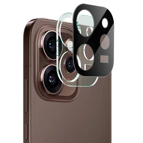 IMAK For Oppo Reno15 Pro Max 5G (Global) / Reno15 Pro 5G (China) Tempered Glass Full Cover Lens Film + Acrylic Cap (Black Version) - 1