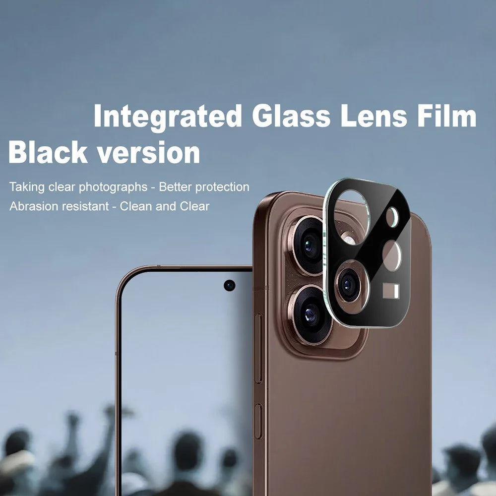 IMAK For Oppo Reno15 Pro Max 5G (Global) / Reno15 Pro 5G (China) Tempered Glass Full Cover Lens Film + Acrylic Cap (Black Version) - 2