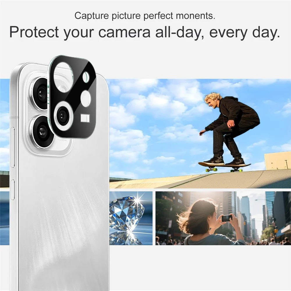 IMAK For Oppo Reno15 Pro Max 5G (Global) / Reno15 Pro 5G (China) Tempered Glass Full Cover Lens Film + Acrylic Cap (Black Version) - 4