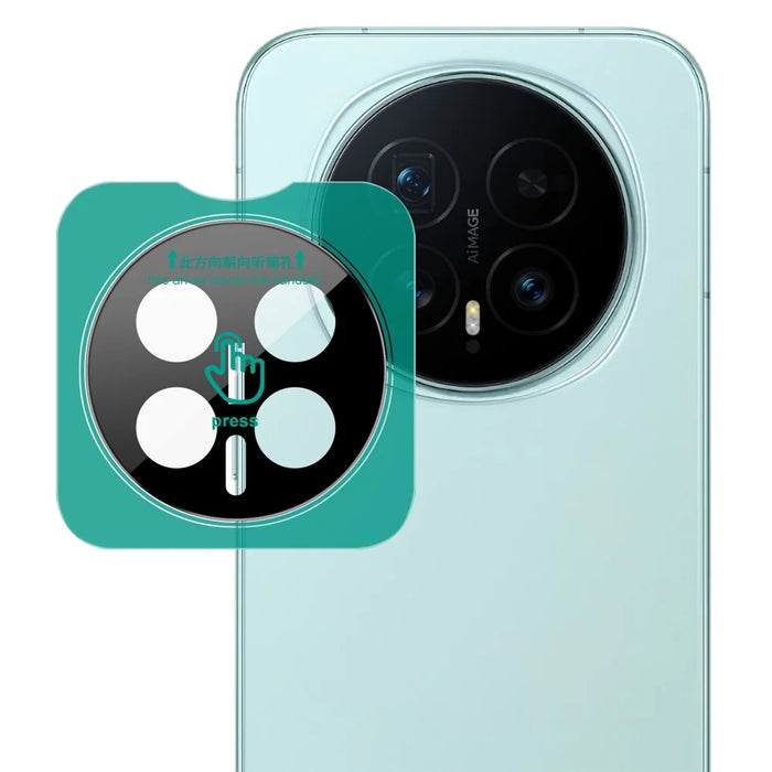 IMAK For Honor Magic8 5G Tempered Glass Full Cover Camera Lens Protector with Self Positioning Frame (Black Version) - 1