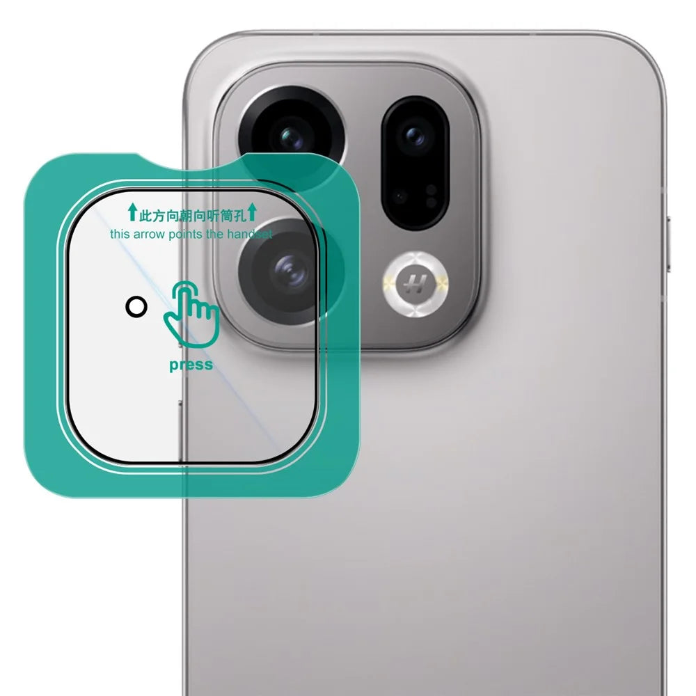 IMAK For Oppo Find X9s 5G / Find X9 5G Camera Lens Protector Tempered Glass Full Cover Lens Film with Self Positioning Frame - 1