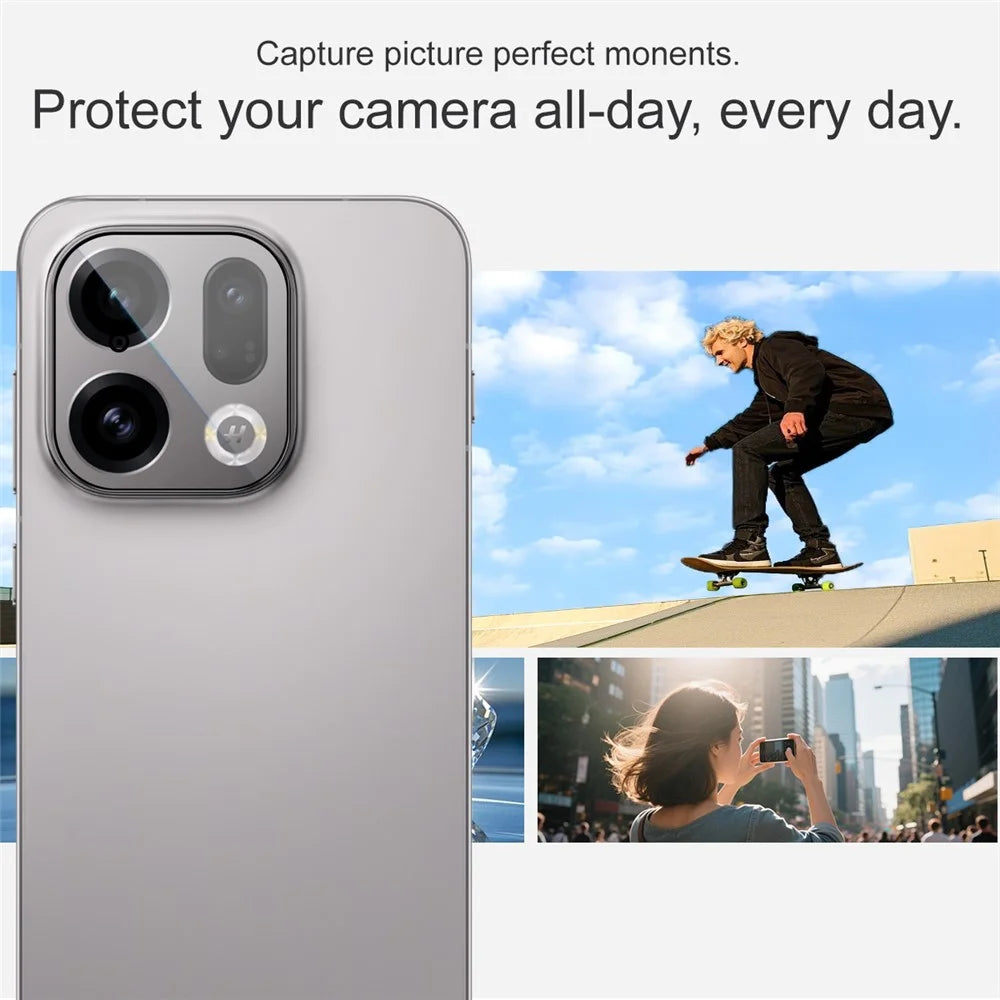 IMAK For Oppo Find X9s 5G / Find X9 5G Camera Lens Protector Tempered Glass Full Cover Lens Film with Self Positioning Frame - 5