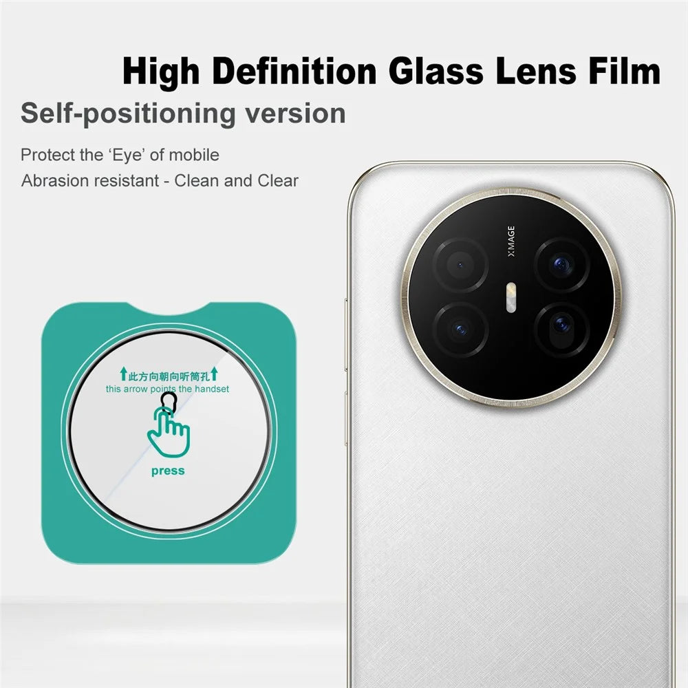 IMAK For Huawei Mate 70 Air Camera Lens Protector Tempered Glass Full Cover Lens Film with Self Positioning Frame - 3