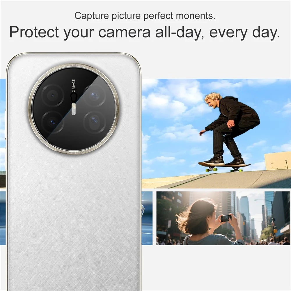 IMAK For Huawei Mate 70 Air Camera Lens Protector Tempered Glass Full Cover Lens Film with Self Positioning Frame - 5