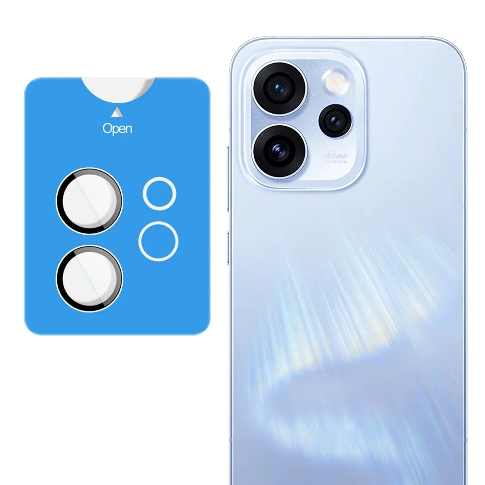 IMAK For Oppo Reno15 Pro 5G (Global) / Reno15 5G (China) Tempered Glass Full Cover Camera Lens Protector with Self Positioning Frame (Complete Covering) - 1
