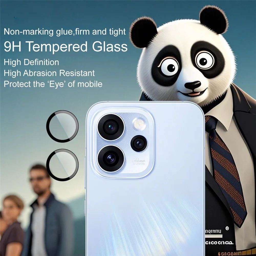IMAK For Oppo Reno15 Pro 5G (Global) / Reno15 5G (China) Tempered Glass Full Cover Camera Lens Protector with Self Positioning Frame (Complete Covering) - 4