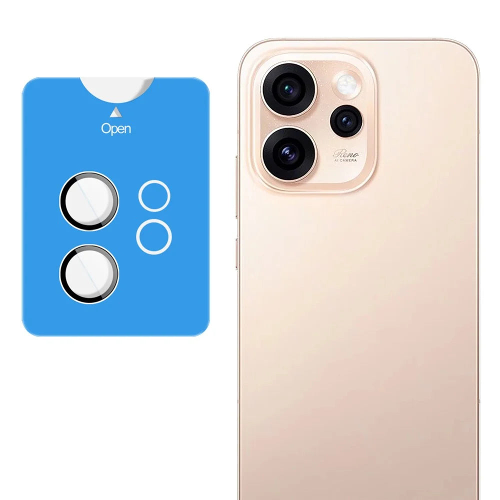 IMAK For Oppo Reno15 Pro Max 5G (Global) / Reno15 Pro 5G (China) Tempered Glass Full Cover Camera Lens Protector with Self Positioning Frame (Complete Covering) - 1