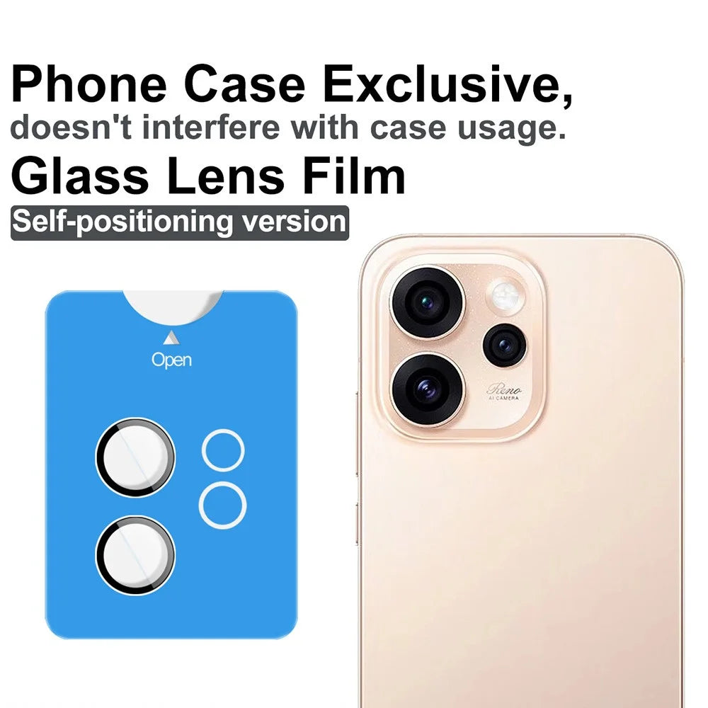 IMAK For Oppo Reno15 Pro Max 5G (Global) / Reno15 Pro 5G (China) Tempered Glass Full Cover Camera Lens Protector with Self Positioning Frame (Complete Covering) - 3