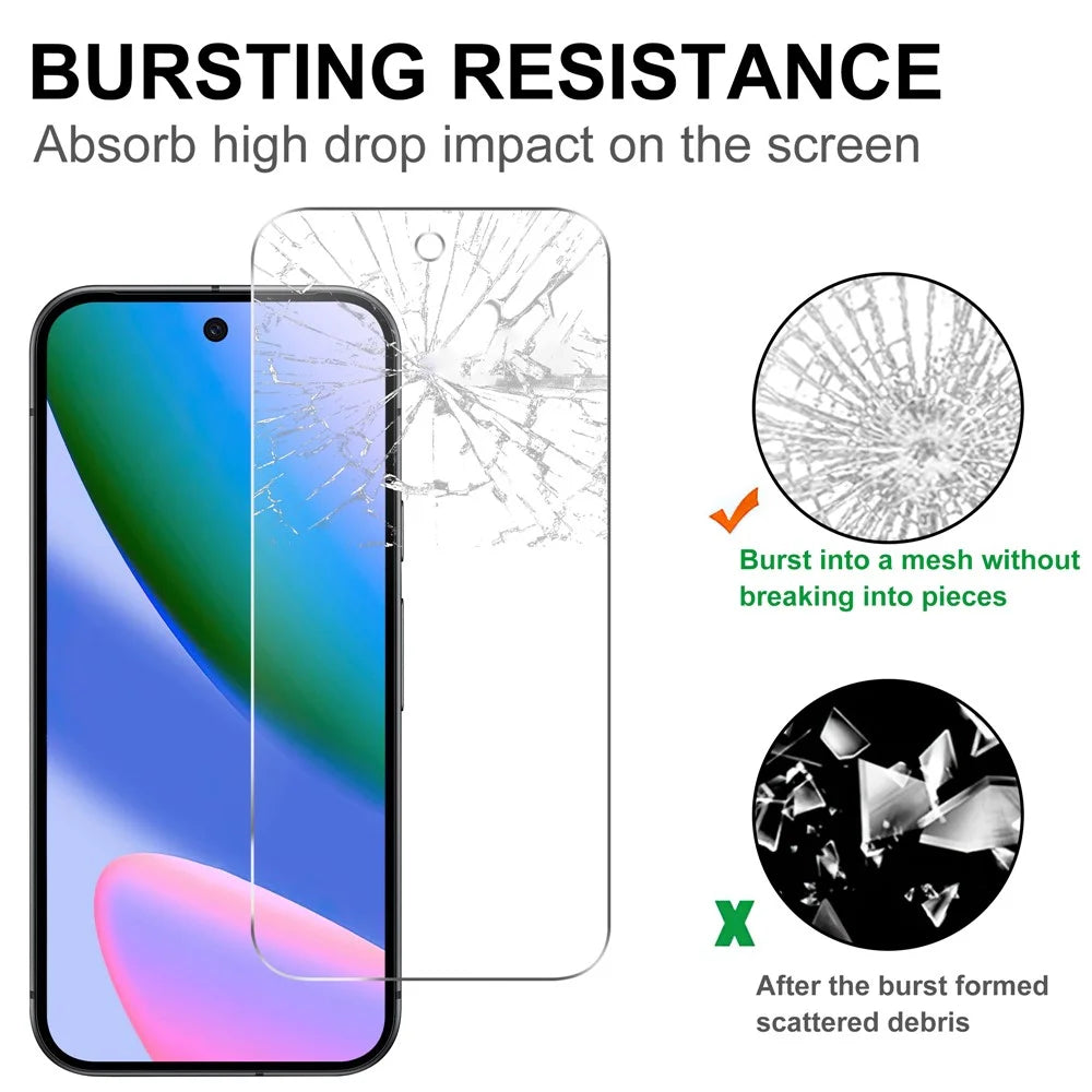 For Google Pixel 10a Screen Protector 2.5D HD Tempered Glass Film (Not Complete Coverage) - 4
