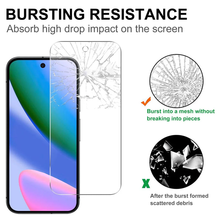For Google Pixel 10a Screen Protector 2.5D HD Tempered Glass Film (Not Complete Coverage) - 4