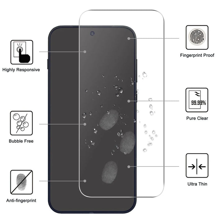 For OnePlus 15 5G Screen Protector 2.5D HD Tempered Glass Film (Not Complete Coverage) - 2