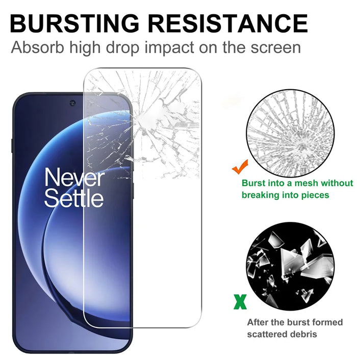 For OnePlus 15 5G Screen Protector 2.5D HD Tempered Glass Film (Not Complete Coverage) - 4