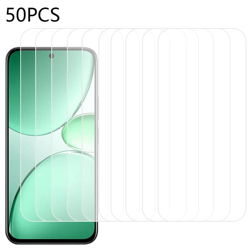 50Pcs For Realme C85 5G / C85 Pro 4G Screen Protector Screen Protector Full Glue Tempered Glass Clear Screen Film (NOT Complete Covering) (No Package, with Wipes Set, Dust-absorber, Guide Sticker) - 1