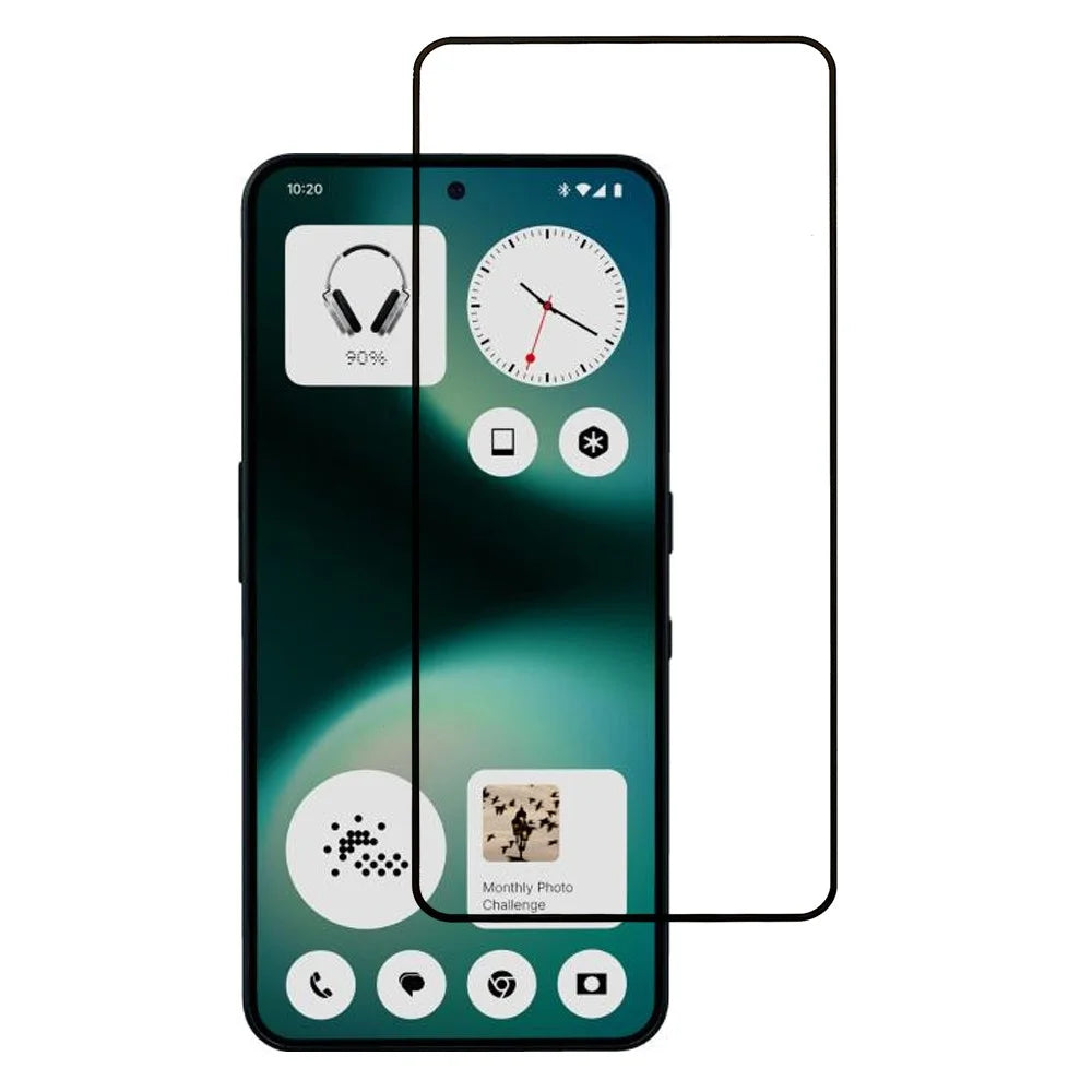 For Nothing Phone (3a) Lite 5G Full Screen Protector Silk Printing Full Glue HD Clear High Aluminium-silicon Glass Screen Film - 1