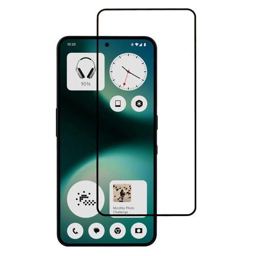 For Nothing Phone (3a) Lite 5G Full Screen Protector Silk Printing Full Glue HD Clear High Aluminium-silicon Glass Screen Film - 1