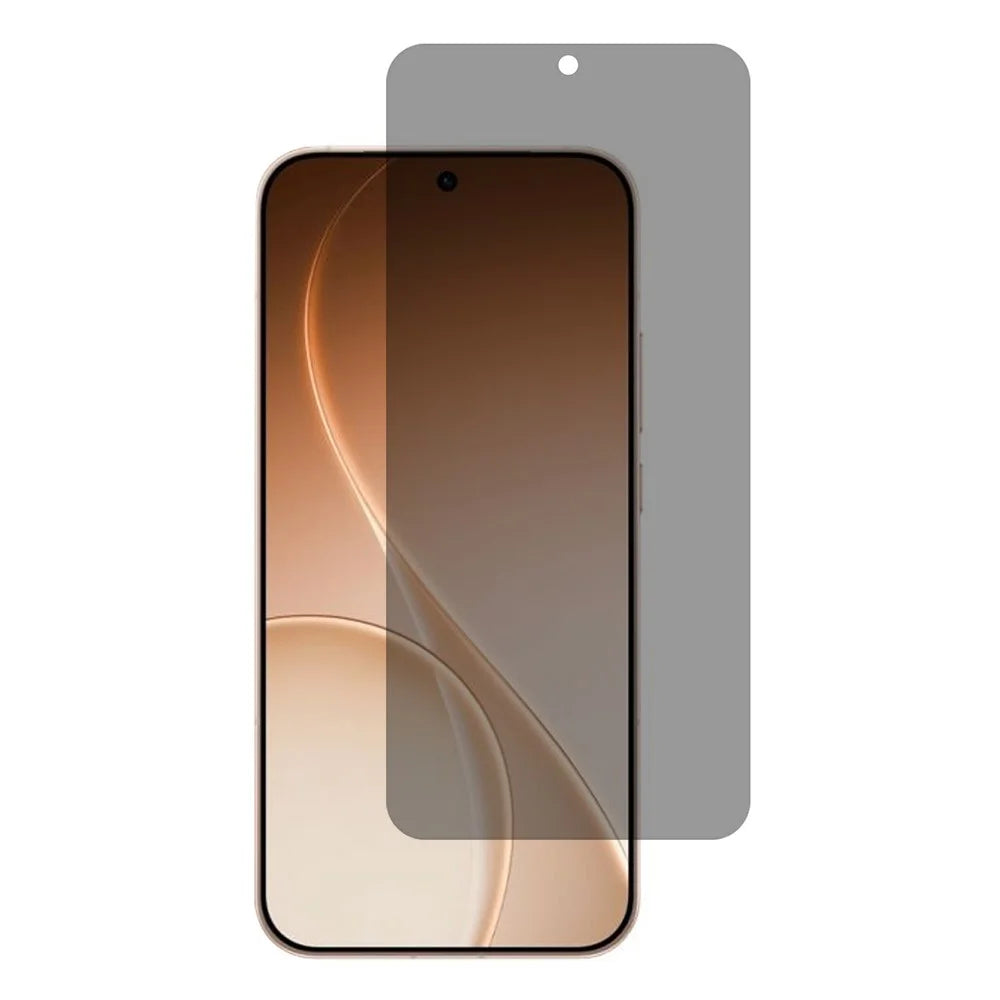 For Oppo Reno15 Pro Max 5G (Global) / Reno15 Pro 5G (China) Anti Spy Privacy Full Screen Protector 2.5D Arc Edge Full Glue High Aluminium-silicon Glass Film (Fingerprint Unlock) - 1