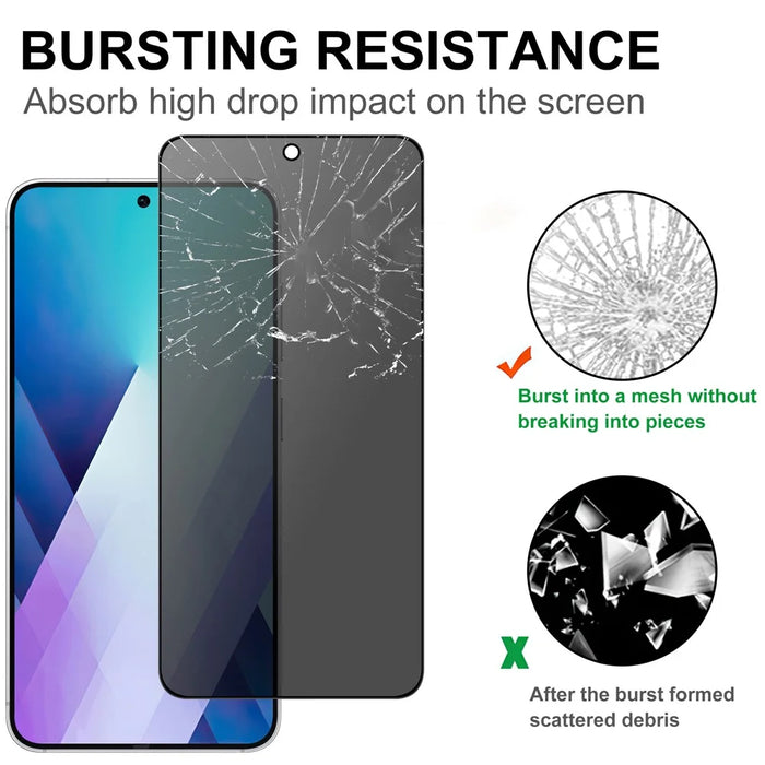 For Samsung Galaxy S26 Tempered Glass Screen Protector 2.5D Arc Edge Anti-Spy Film - 4