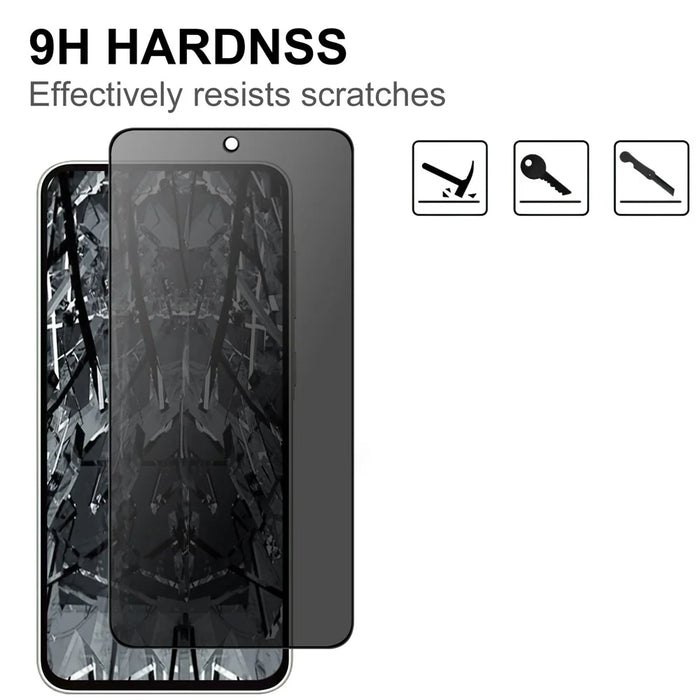 For Samsung Galaxy A37 5G Tempered Glass Screen Protector 2.5D Arc Edge Anti-Spy Film - 3