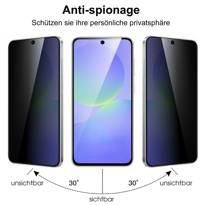 For Samsung Galaxy A37 5G Tempered Glass Screen Protector 2.5D Arc Edge Anti-Spy Film - 5