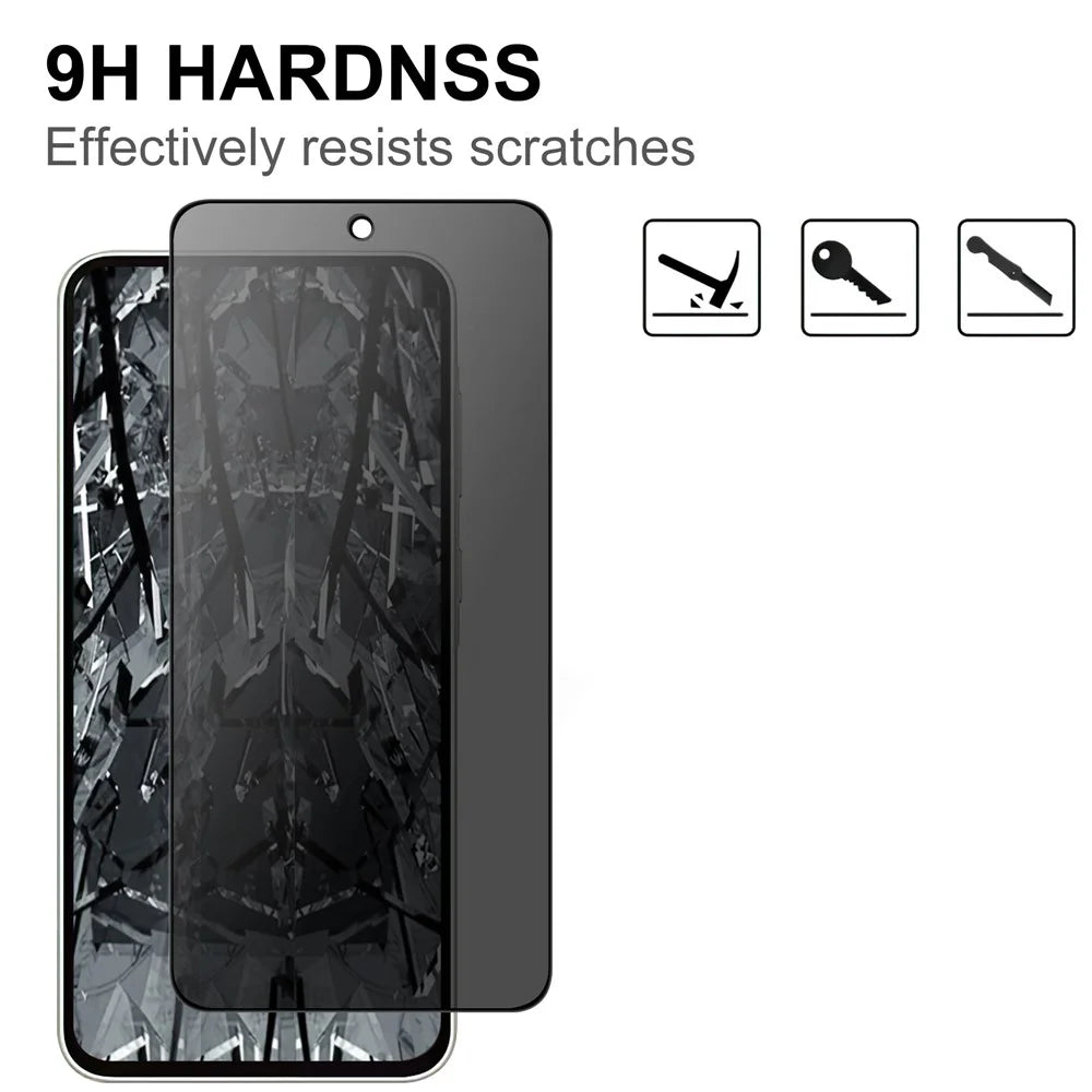 For Samsung Galaxy A57 5G Tempered Glass Screen Protector 2.5D Arc Edge Anti-Spy Film - 3