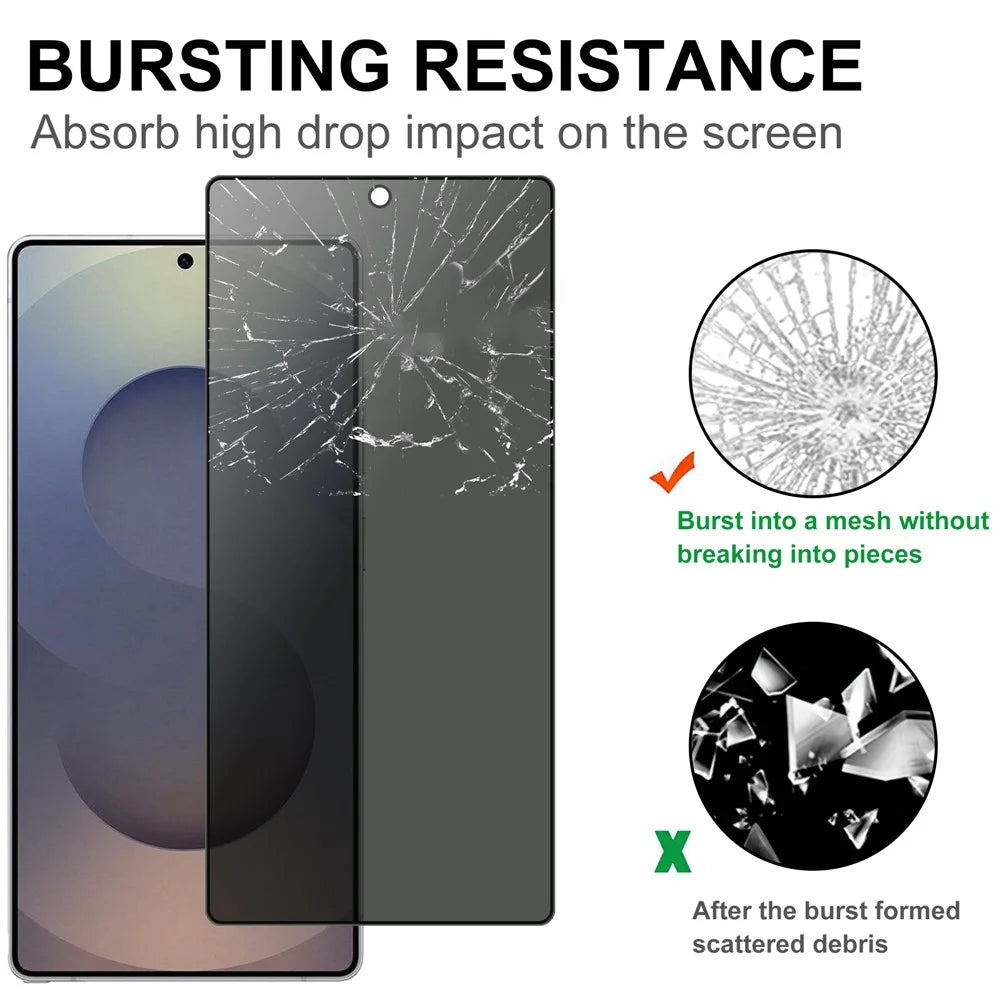For Samsung Galaxy S26 Ultra Tempered Glass Full Screen Protector 2.5D Arc Edge Anti-Spy Film - 4