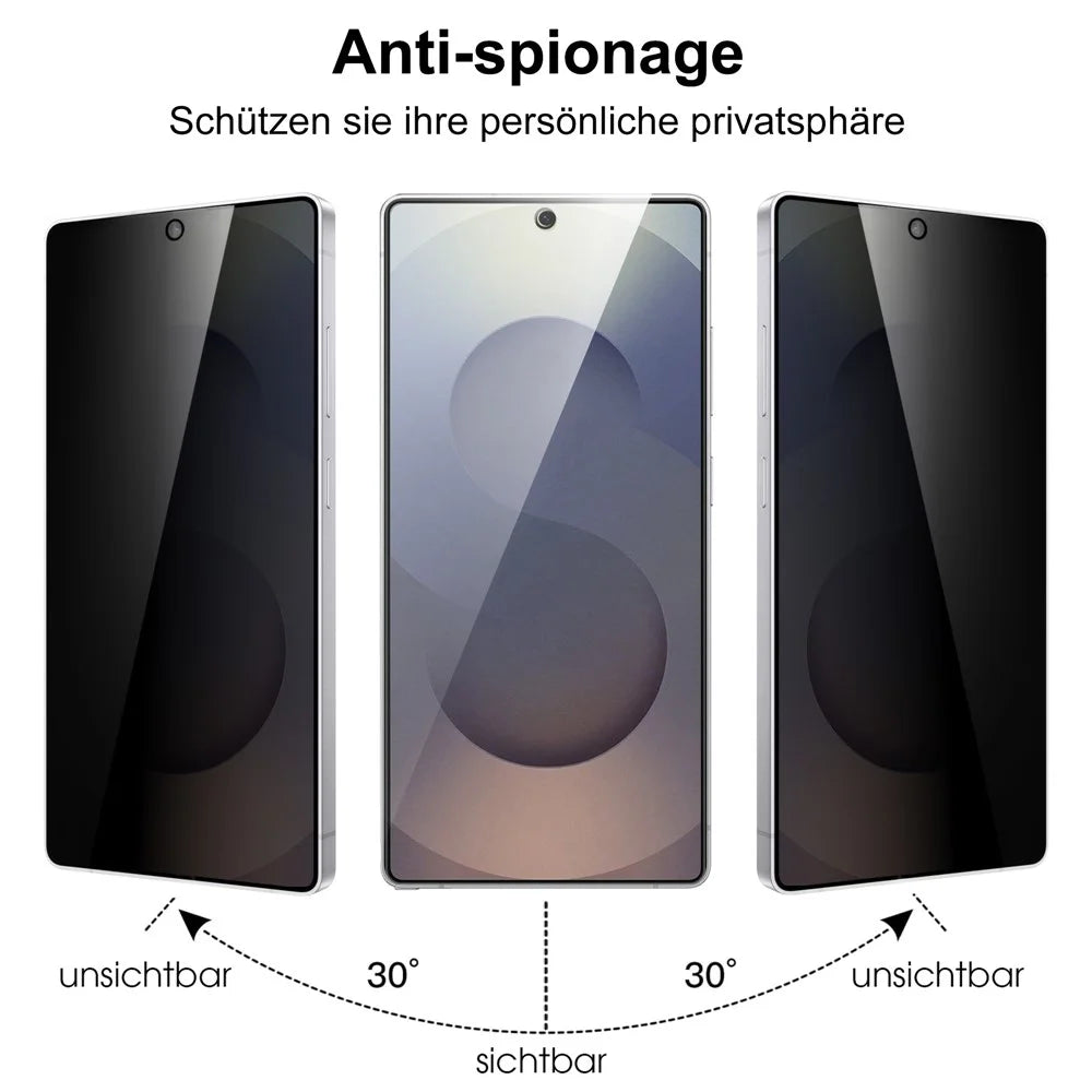 For Samsung Galaxy S26 Ultra Tempered Glass Full Screen Protector 2.5D Arc Edge Anti-Spy Film - 5