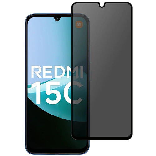 Tempered Glass For Xiaomi Redmi 15C 4G (EU) (173mm)  /  15C 5G (EU) (173mm) Full Screen Protector 2.5D Arc Edge Anti-Spy Film - 1