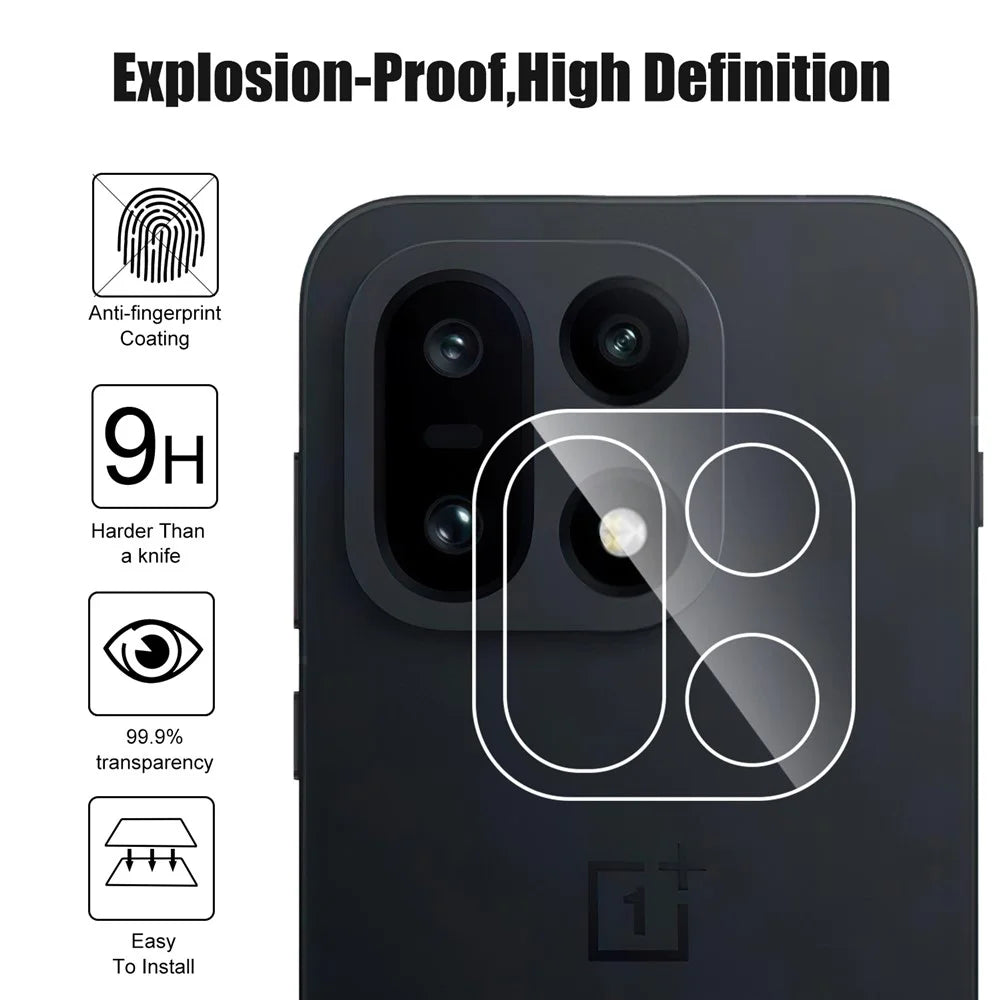 For OnePlus 15 5G Full Covering High Transparency Anti-explosion AGC Glass Rear Camera Lens Protector - 5