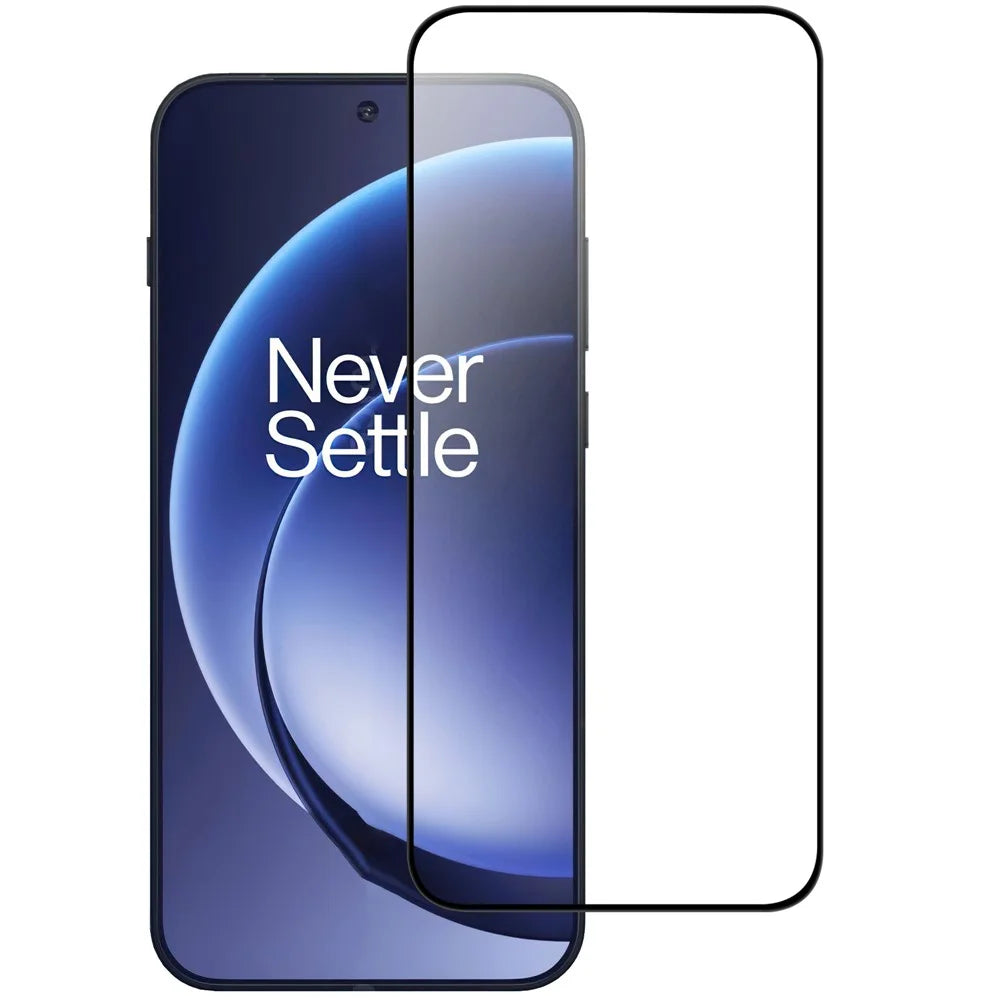 For OnePlus 15 5G AGC Tempered Glass with Black Edge Full Glue Full Coverage Screen Protector - 1