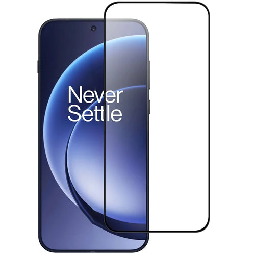 For OnePlus 15 5G AGC Tempered Glass with Black Edge Full Glue Full Coverage Screen Protector - 1