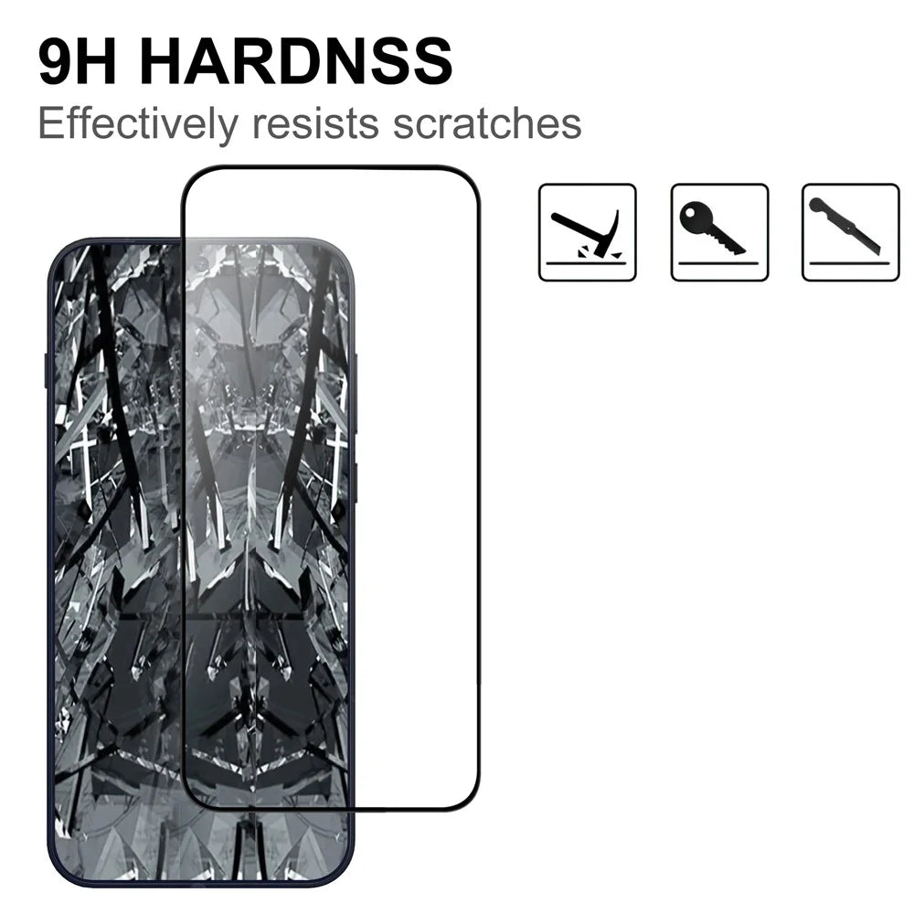 For OnePlus 15 5G AGC Tempered Glass with Black Edge Full Glue Full Coverage Screen Protector - 3