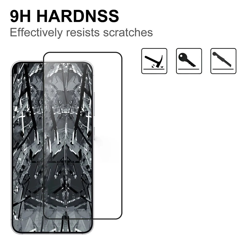 For Samsung Galaxy S26 AGC Tempered Glass with Black Edge Full Glue Full Coverage Screen Protector - 3