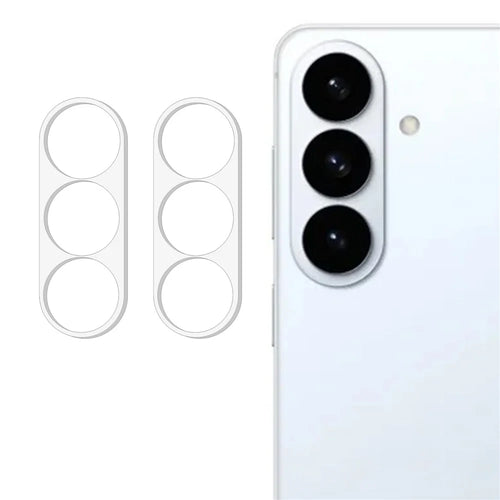 2Pcs Camera Lens Protector For Samsung Galaxy S26  /  S26+ 3D Arc Edge Anti-Scratch Tempered Glass Lens Film - 1