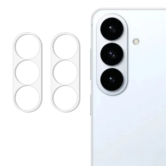 2Pcs Camera Lens Protector For Samsung Galaxy S26  /  S26+ 3D Arc Edge Anti-Scratch Tempered Glass Lens Film - 1