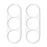 2Pcs Camera Lens Protector For Samsung Galaxy S26  /  S26+ 3D Arc Edge Anti-Scratch Tempered Glass Lens Film - 2
