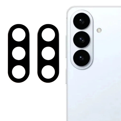 2Pcs For Samsung Galaxy S26+ / S26 Camera Lens Protector Silk Printing Lens Film 3D Arc Edge - 1
