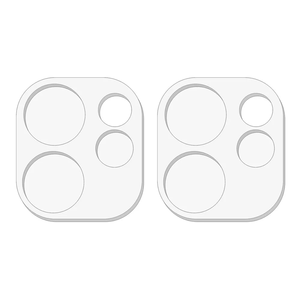 2Pcs For Oppo Reno15 Pro 5G (Global) / Reno15 5G (China) Camera Lens Protector 3D Arc Edge Anti-Scratch Tempered Glass Lens Film - 2