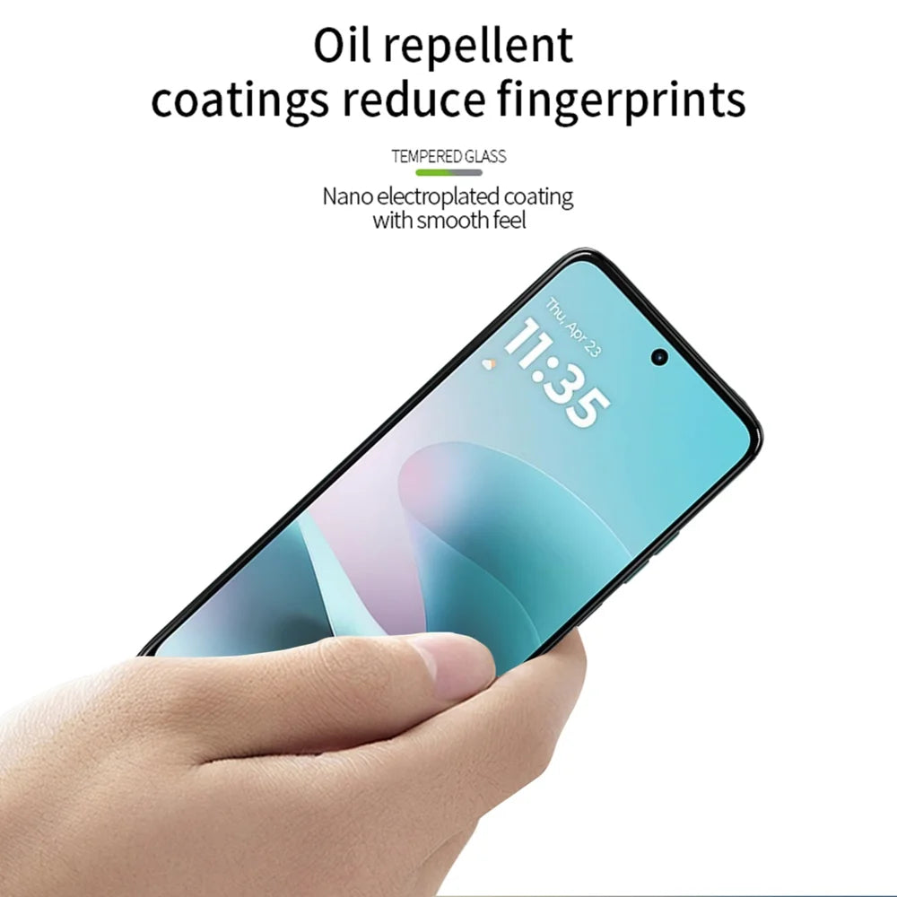 PINWUYO For Motorola Moto G67 Power 5G Tempered Glass Film  JK Series-2 9H Full Screen Protector - Black - 4