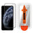 For iPhone 11 Pro Max Full Screen Protector HD Clear Silk Printing High Aluminium-silicon Glass Film with Dust Removal Installation Frame - As Shown - 1