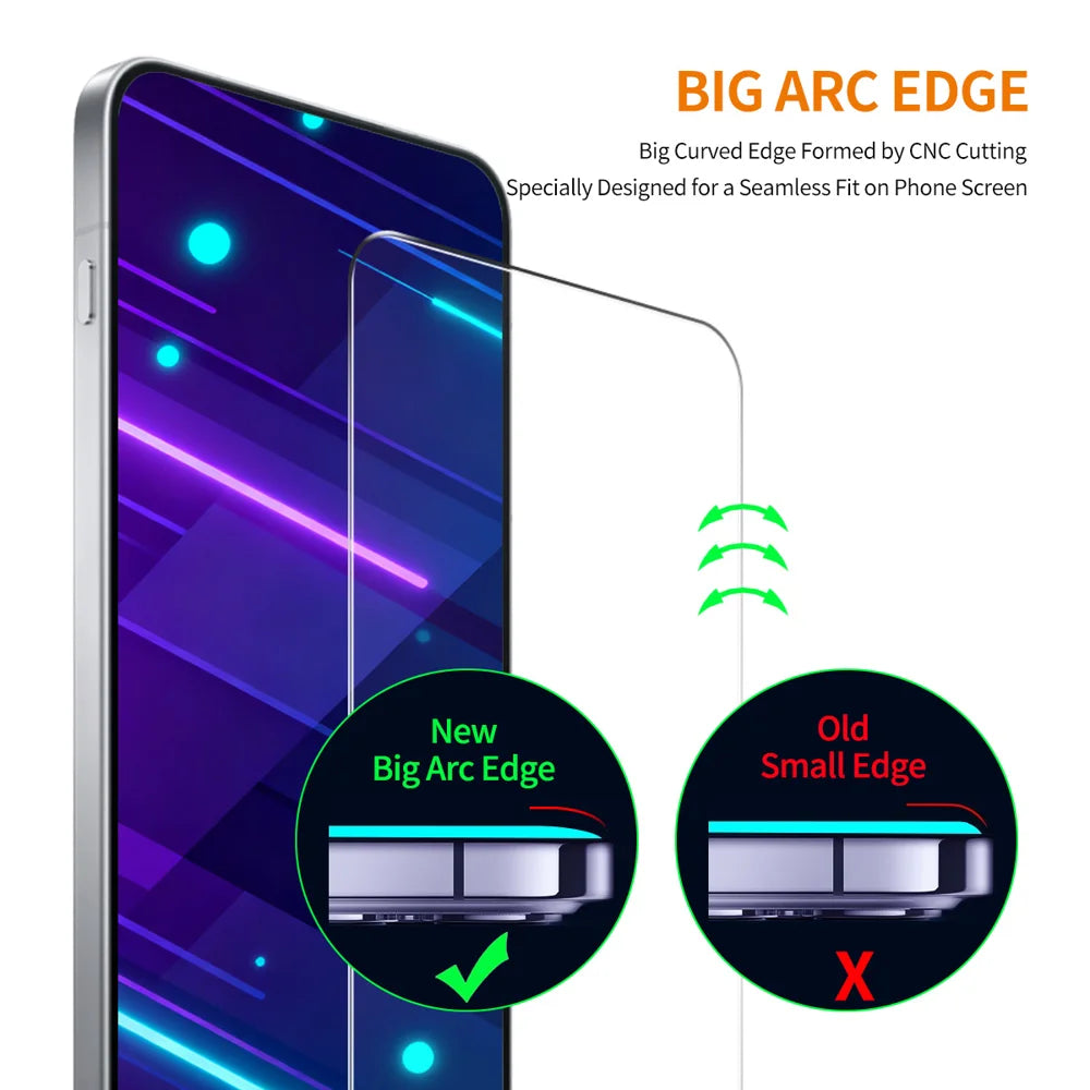 ENKAY HAT PRINCE For Motorola Edge 70 5G 2Pcs Screen Protector   9H Clear High Aluminum-Silicon Glass Film - Transparent - 4