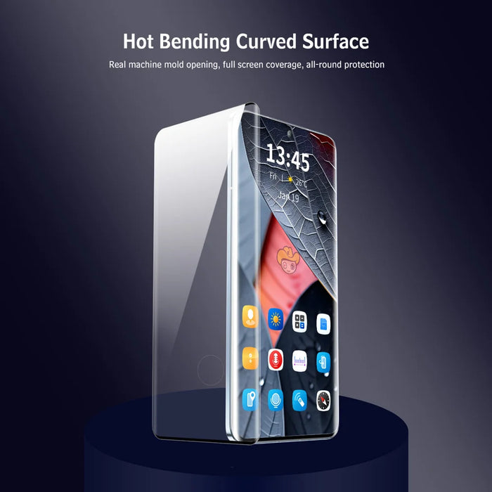 ENKAY HAT PRINCE For Honor Magic8 Pro 5G Tempered Glass   Side Glue Full Screen Protector 3D Curved Support Fingerprint Unlock - Transparent - 2