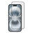 For iPhone 16 HD Full Screen Protector Silk Printing Black Edge High Aluminium-silicon Glass Film - As Shown - 1