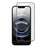 For iPhone 17e / 16e HD Full Screen Protector Silk Printing Black Edge High Aluminium-silicon Glass Film - As Shown - 1
